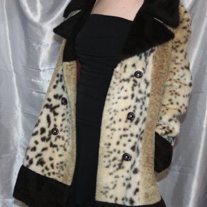 Vintage late 60's early 70's faux snow leopard coat - Aunties collection